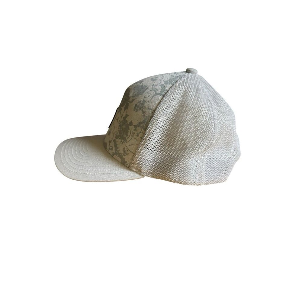 TravisMathew Floral Flexfit 110 Snapback Golf Hat Gray White - Picture 2 of 4
